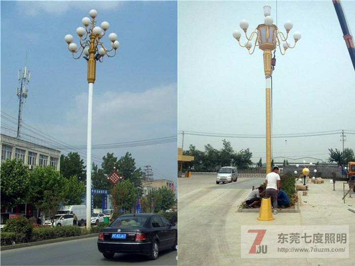 东莞花季传媒APP下载安装照明广场中华灯安装效果与安装现场