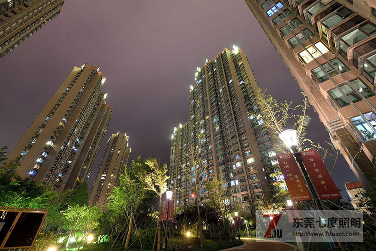 东莞花季传媒APP下载安装照明小区庭院灯照明效果图片
