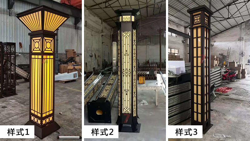 (QDJGDZ-030)新中式庭院方形矮柱装饰花季视频黄更多款式选型1