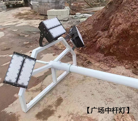 QDLED-T029球场花季传媒黄版下载LED投光灯200W广场中杆灯安装